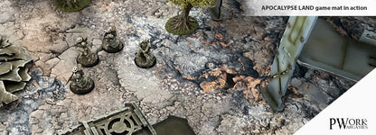 PWork - Apocalypse Land - Wargames Terrain Mat - 4X4'