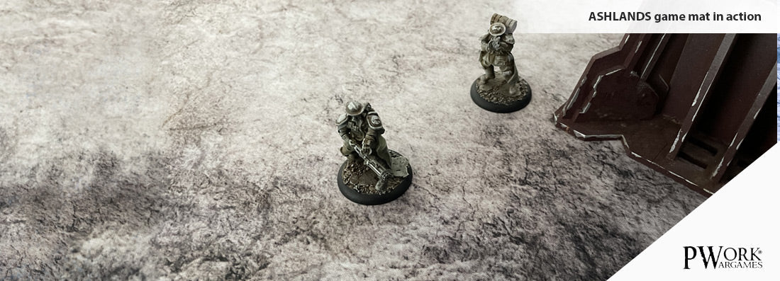PWork - Ashlands - Wargames Terrain Mat - 4X4'
