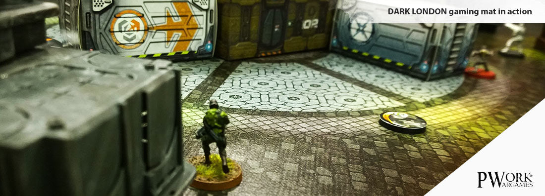 PWork - Dark London - Wargames Terrain Mat - 44X60"