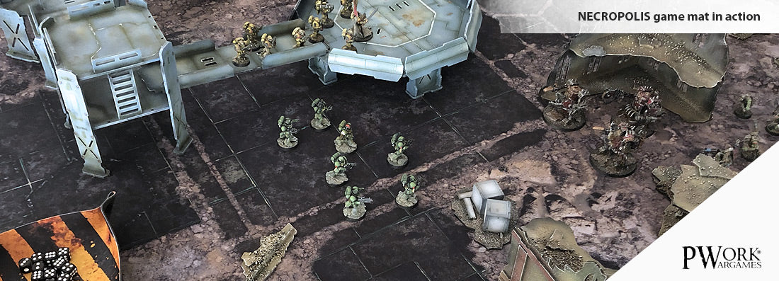 PWork - Necropolis - Wargames Terrain Mat - 44X30"