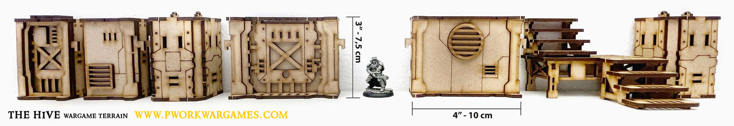 PWork - The Hive 04 - Gates - MDF Terrain Scenery
