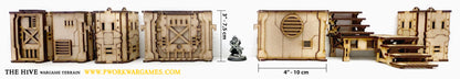 PWork - The Hive 04 - Gates - MDF Terrain Scenery