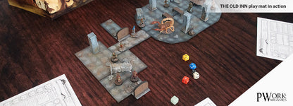 PWork - The Old Inn - Tabletop Board Game Mat - 22X30"
