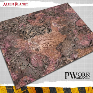 PWork - Alien Planet - Wargames Terrain Mat - 44X90