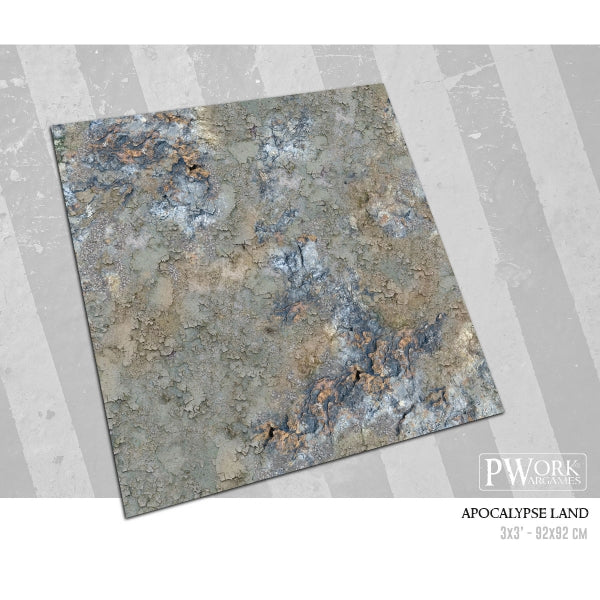 PWork - Apocalypse Land - Wargames Terrain Mat - 4X6'