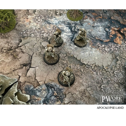 PWork - Apocalypse Land - Wargames Terrain Mat - 3X3'