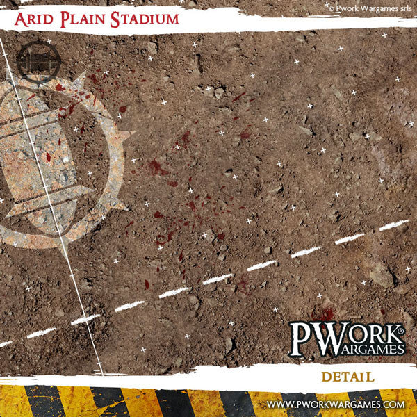 PWork - Blood Bowl - Arid Plain Stadium - Fantasy Football Mat