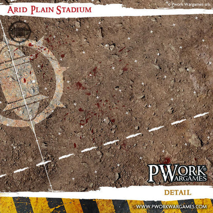 PWork - Blood Bowl - Arid Plain Stadium - Fantasy Football Mat
