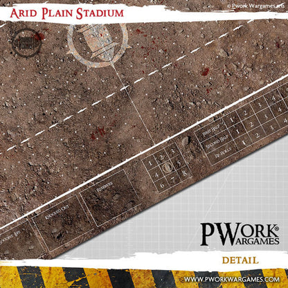 PWork - Blood Bowl - Arid Plain Stadium - Fantasy Football Mat