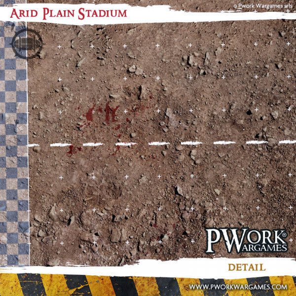 PWork - Blood Bowl - Arid Plain Stadium - Fantasy Football Mat