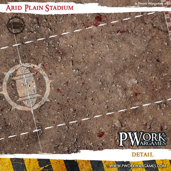 PWork - Blood Bowl - Arid Plain Stadium - Fantasy Football Mat