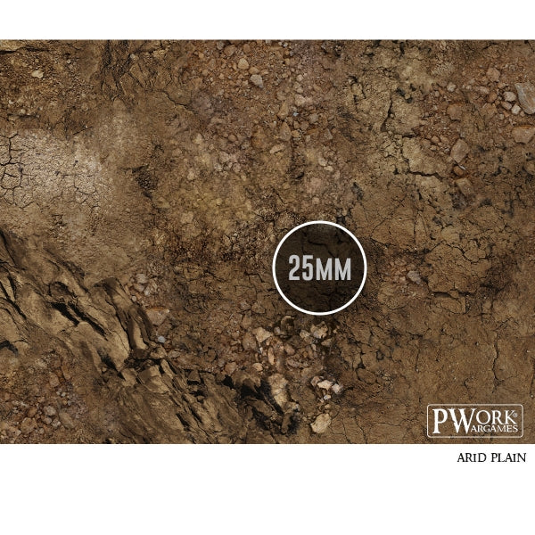 PWork - Arid Plain - Wargames Terrain Mat - 22X30"