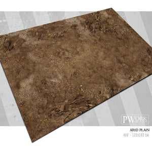 PWork - Arid Plain - Wargames Terrain Mat - 3X6'