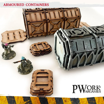PWork - Armoured Containers - MDF Terrain Scenery