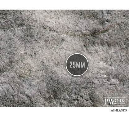 PWork - Ashlands - Wargames Terrain Mat - 22X30"