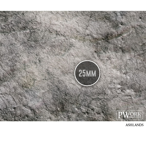 PWork - Ashlands - Wargames Terrain Mat - 44X60"