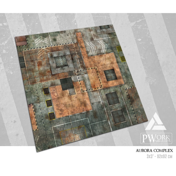 PWork - Aurora Complex - Wargames Terrain Mat - 44X30"