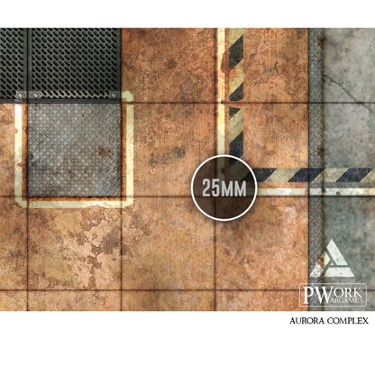 PWork - Aurora Complex - Wargames Terrain Mat - 3X4'