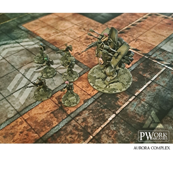 PWork - Aurora Complex - Wargames Terrain Mat - 44X90"