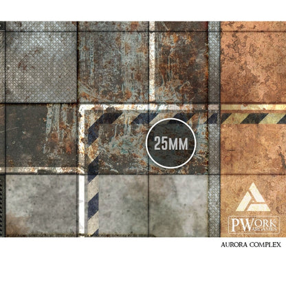 PWork - Aurora Complex - Wargames Terrain Mat - 3X6'