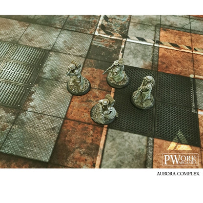 PWork - Aurora Complex - Wargames Terrain Mat - 22X30"