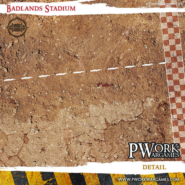 PWork - Blood Bowl - Badlands Stadium - Fantasy Football Mat