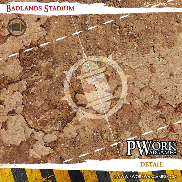 PWork - Blood Bowl - Badlands Stadium - Fantasy Football Mat