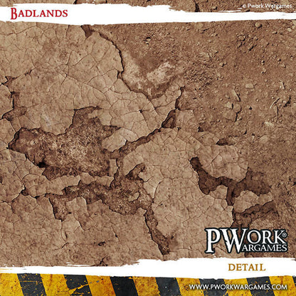 PWork - Badlands - Wargames Terrain Mat - 22X30"