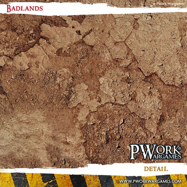 PWork - Badlands - Wargames Terrain Mat - 3X4'
