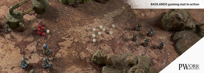 PWork - Badlands - Wargames Terrain Mat - 4X4'