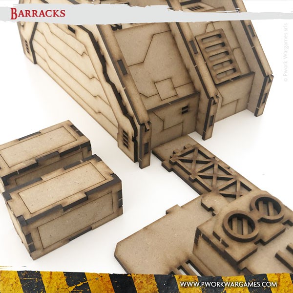 PWork - Barracks - MDF Terrain Scenery