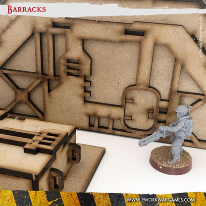 PWork - Barracks - MDF Terrain Scenery