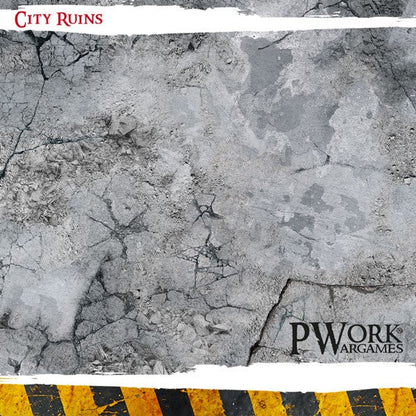 PWork - City Ruins - Wargames Terrain Mat - 44X30"