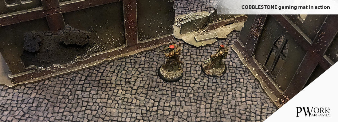 PWork - Cobblestone - Wargames Terrain Mat - 4X4'