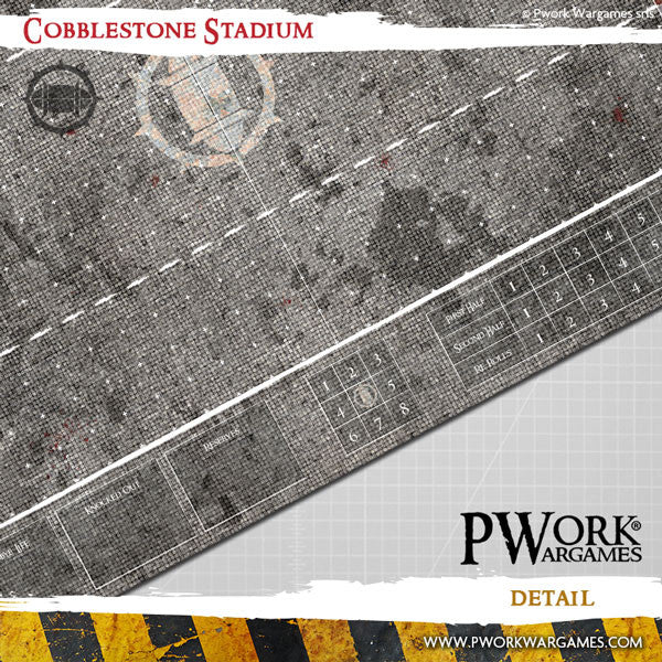 PWork - Blood Bowl - Cobblestone Stadium - Fantasy Football Mat