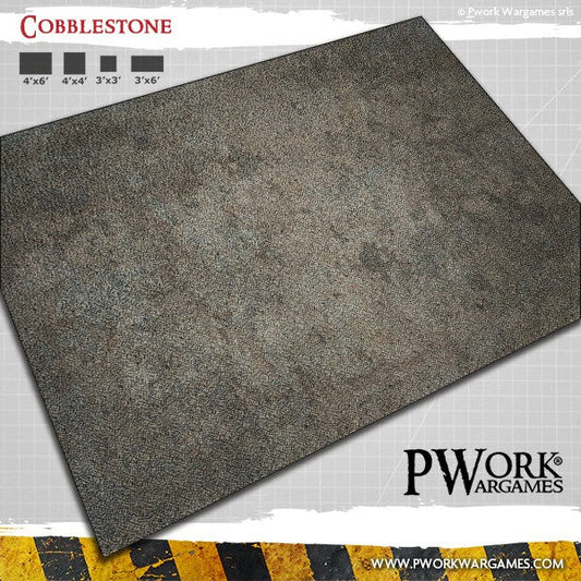 PWork - Cobblestone - Wargames Terrain Mat - 4X4'