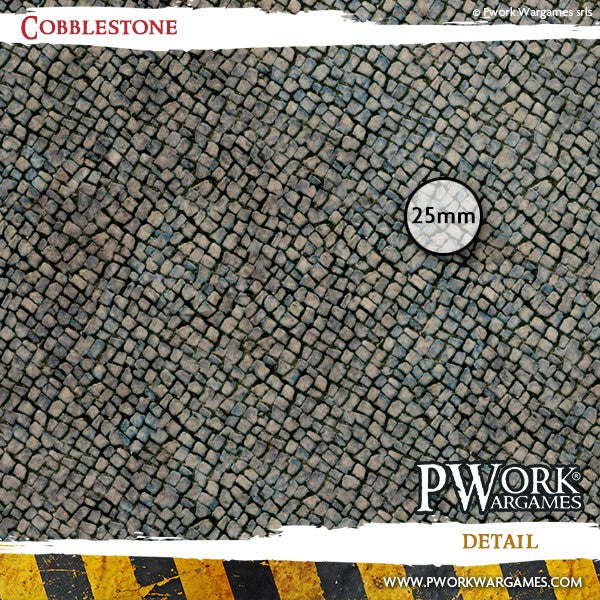 PWork - Cobblestone - Wargames Terrain Mat - 4X6'