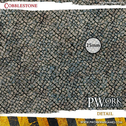 PWork - Cobblestone - Wargames Terrain Mat - 3X6'