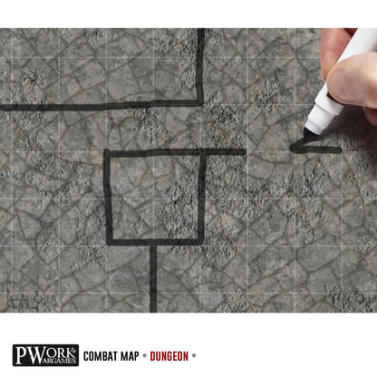 PWork - Combat Map - Dungeon - 30x30" Square Grid