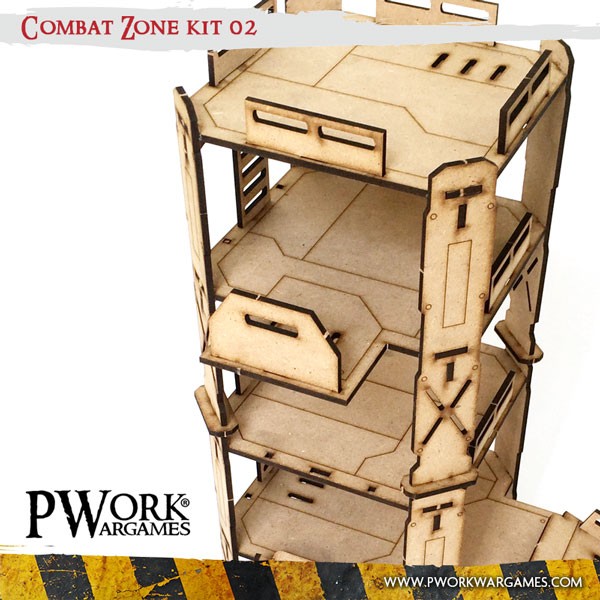 PWork - Combat Zone 02 - MDF Terrain Scenery