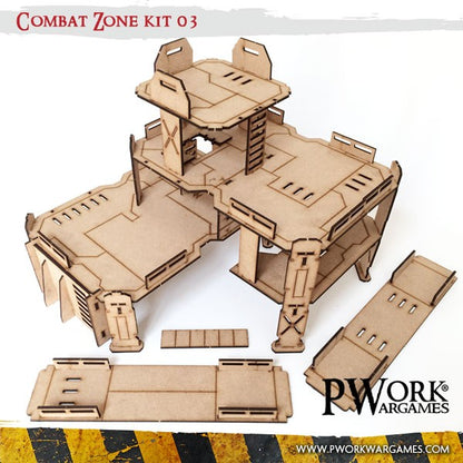 PWork - Combat Zone 03 - MDF Terrain Scenery