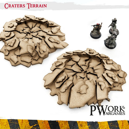 PWork - Craters Terrain - MDF Terrain Scenery