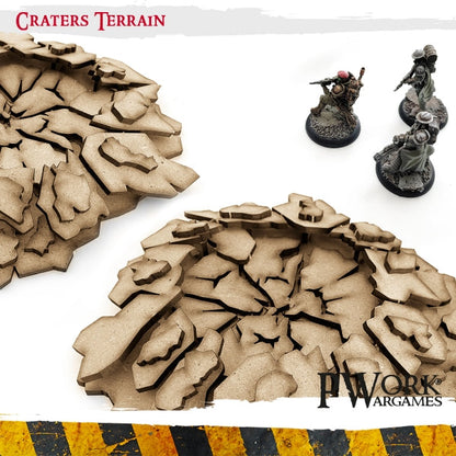 PWork - Craters Terrain - MDF Terrain Scenery