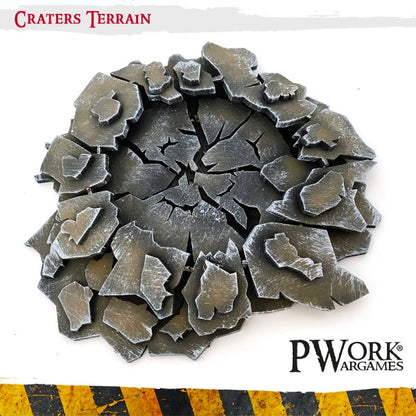 PWork - Craters Terrain - MDF Terrain Scenery