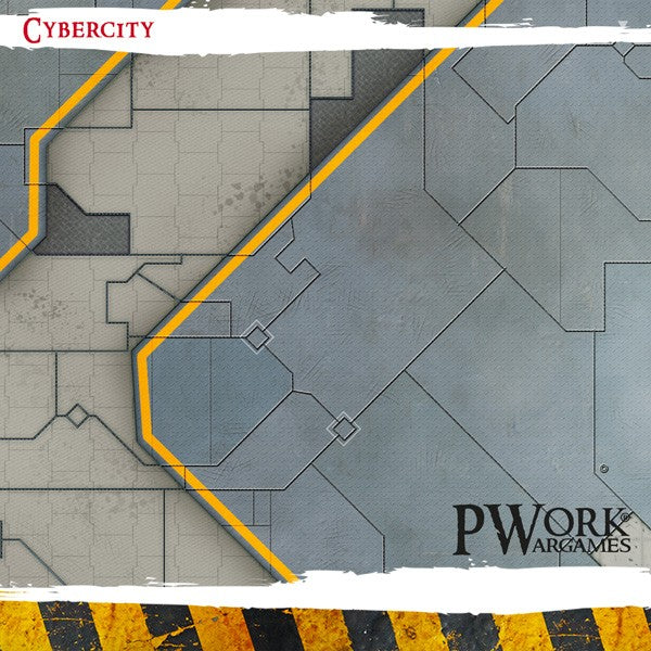 PWork - Cyber City - Wargames Terrain Mat - 3X3'