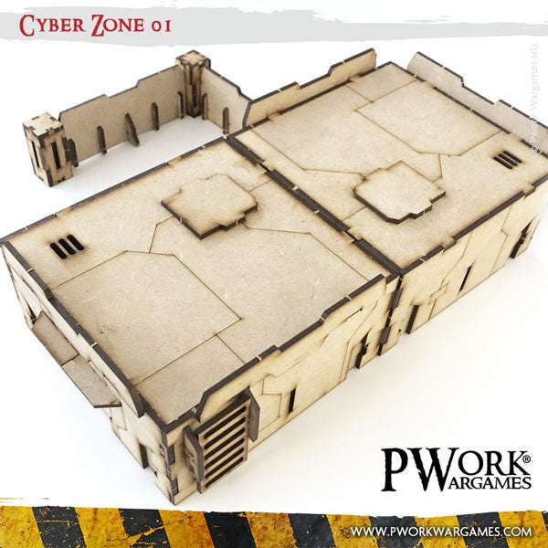 PWork - Cyber Zone 01 - MDF Terrain Scenery