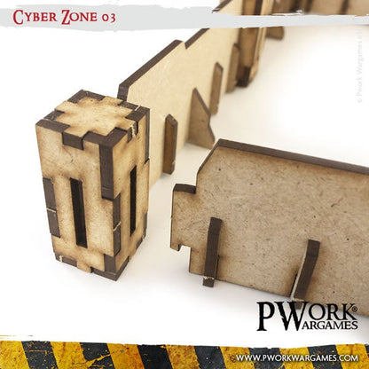 PWork - Cyber Zone 03 - MDF Terrain Scenery