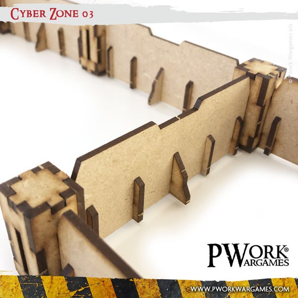 PWork - Cyber Zone 03 - MDF Terrain Scenery