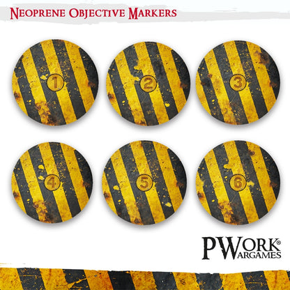 PWork - Danger Zone - WH40K Neoprene Objective Markers