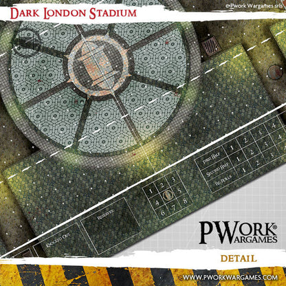 PWork - Blood Bowl - Dark London Stadium - Fantasy Football Mat
